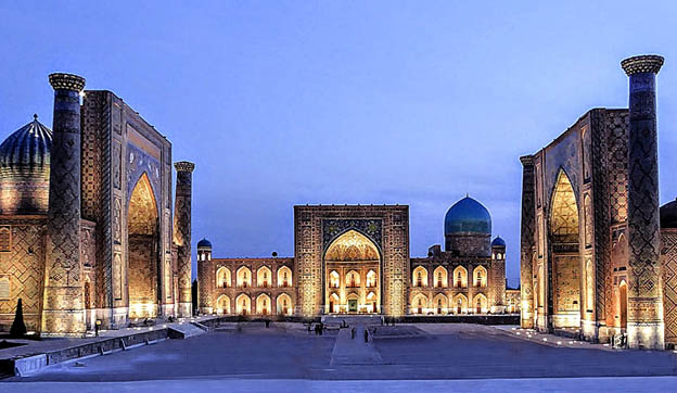 Самарканд. Центральная площадь и ансамбль Регистан