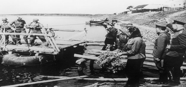 Встреча американского разведдозора на Эльбе 25.04.1945 г.